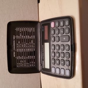 Solar Lighted Compact Electronic Calculator